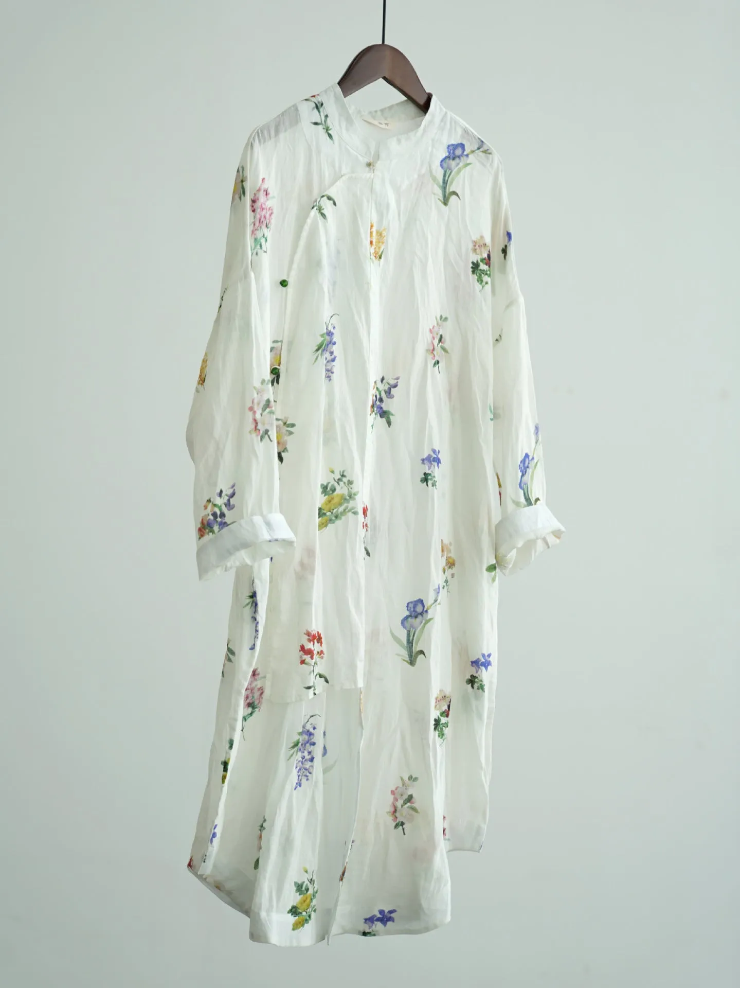 Multi Floral Cheongsam Qipao Dress