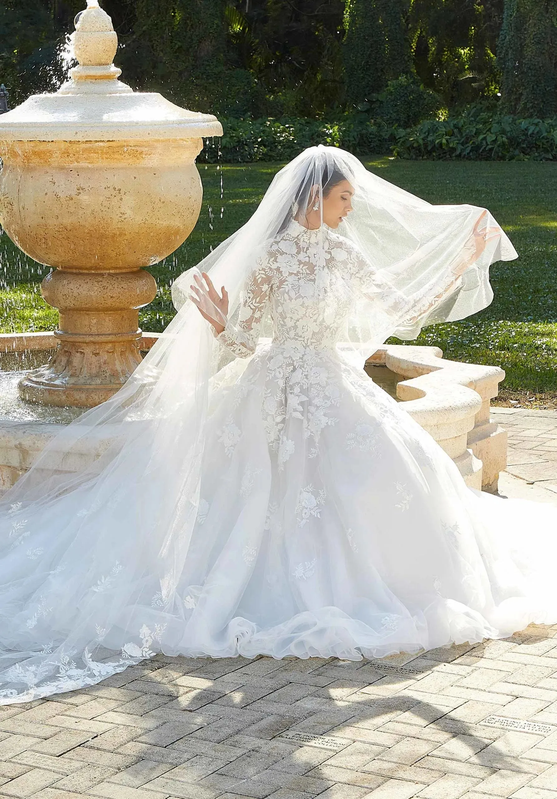 Muslim Women's Wedding Dresses Lace Applique Long Sleeve High Collar A-Line Princess Bridal Gowns свадебное платье Vestido