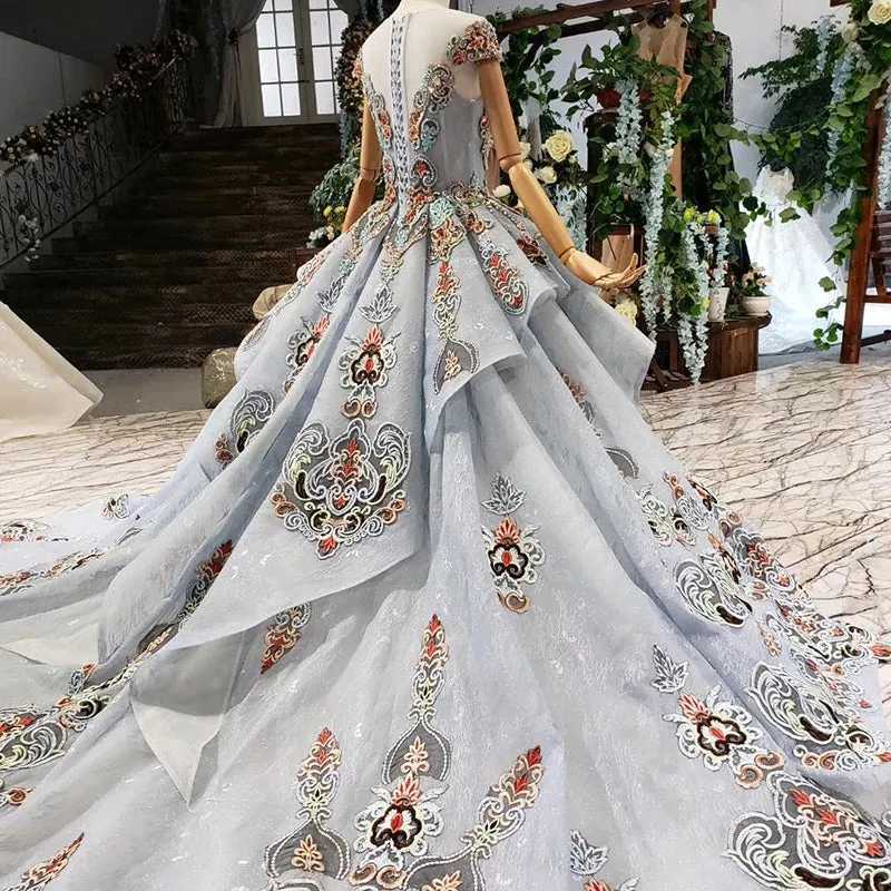 New design style long pattern evening gown fashion formal dress women