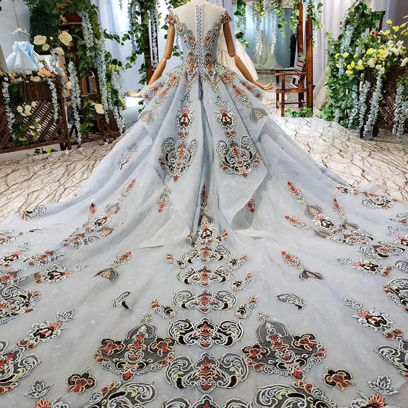 New design style long pattern evening gown fashion formal dress women
