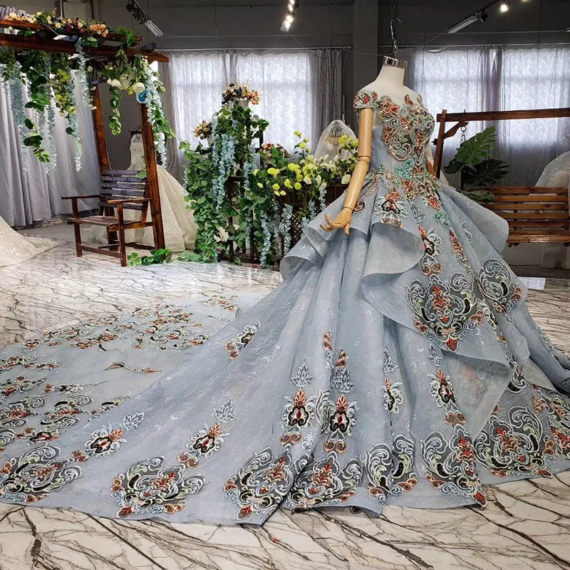 New design style long pattern evening gown fashion formal dress women