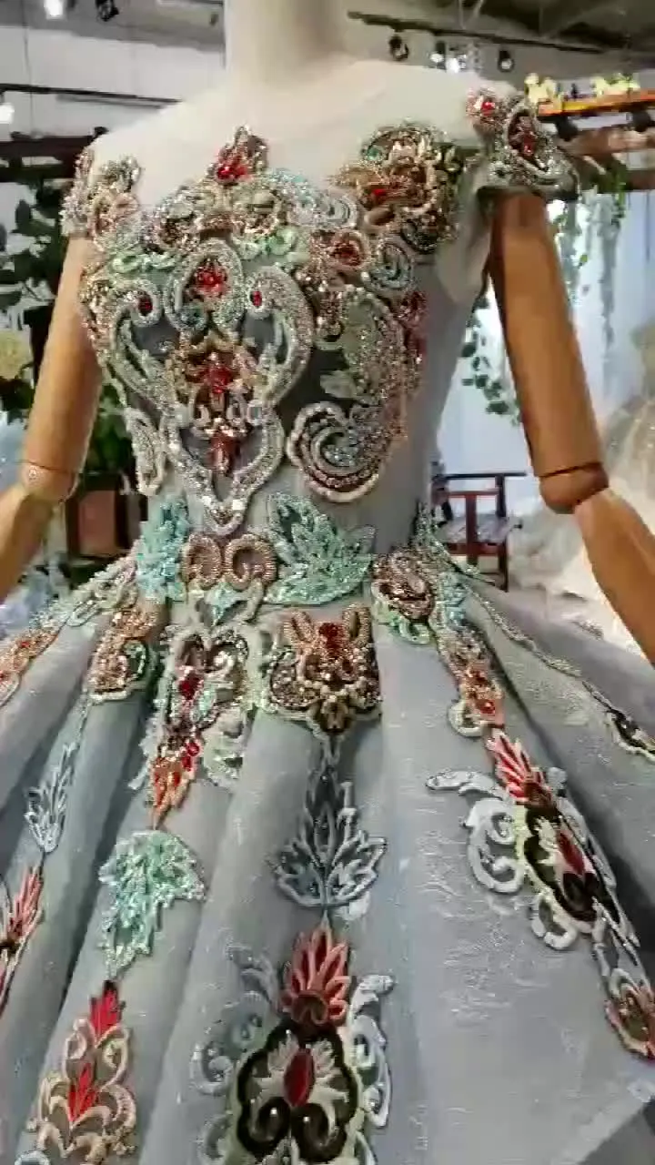 New design style long pattern evening gown fashion formal dress women