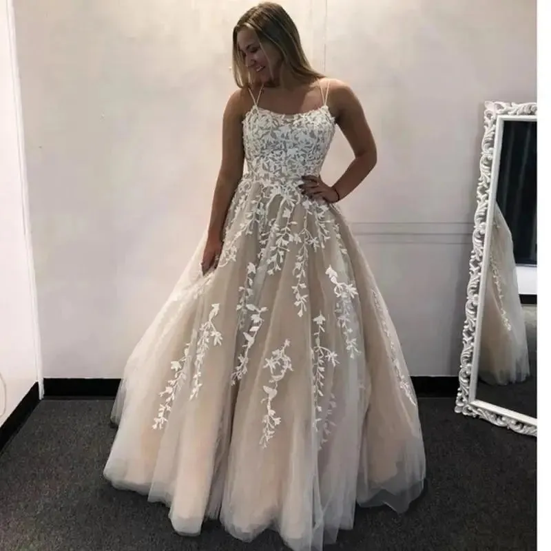 New Simple Lace Boho Wedding Dress Lace Up Plus Size Custom Made Sexy A Line Bridal Dresses Vestido De Noiva Robe De Mariee