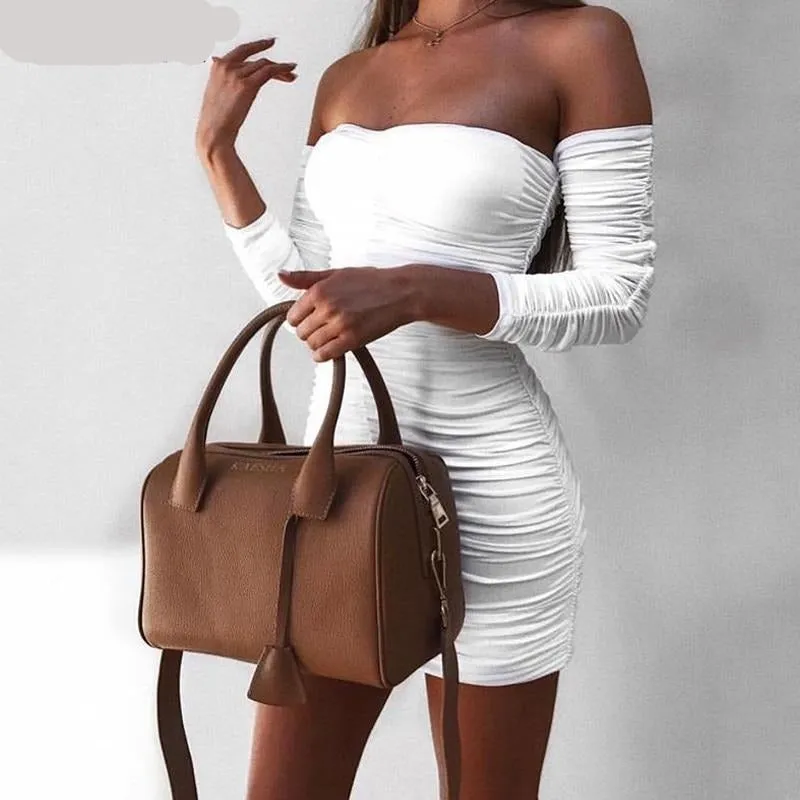 Off shoulder Bandage Dress