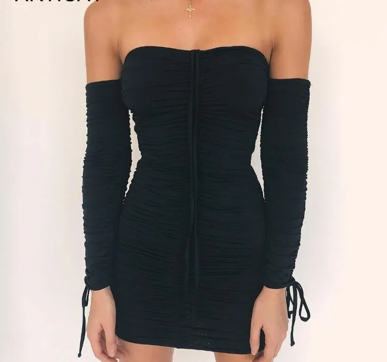 Off shoulder Bandage Dress