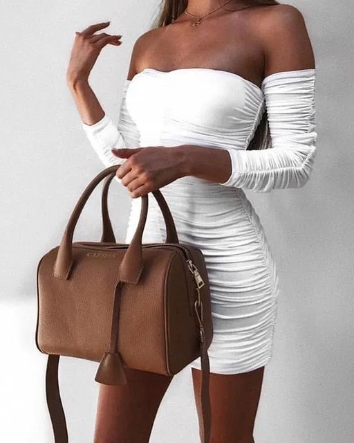 Off shoulder Bandage Dress