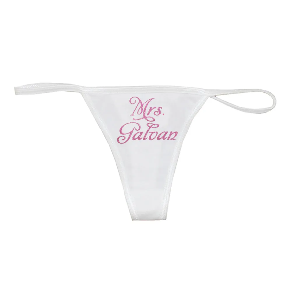 Personalized Bridal Thong