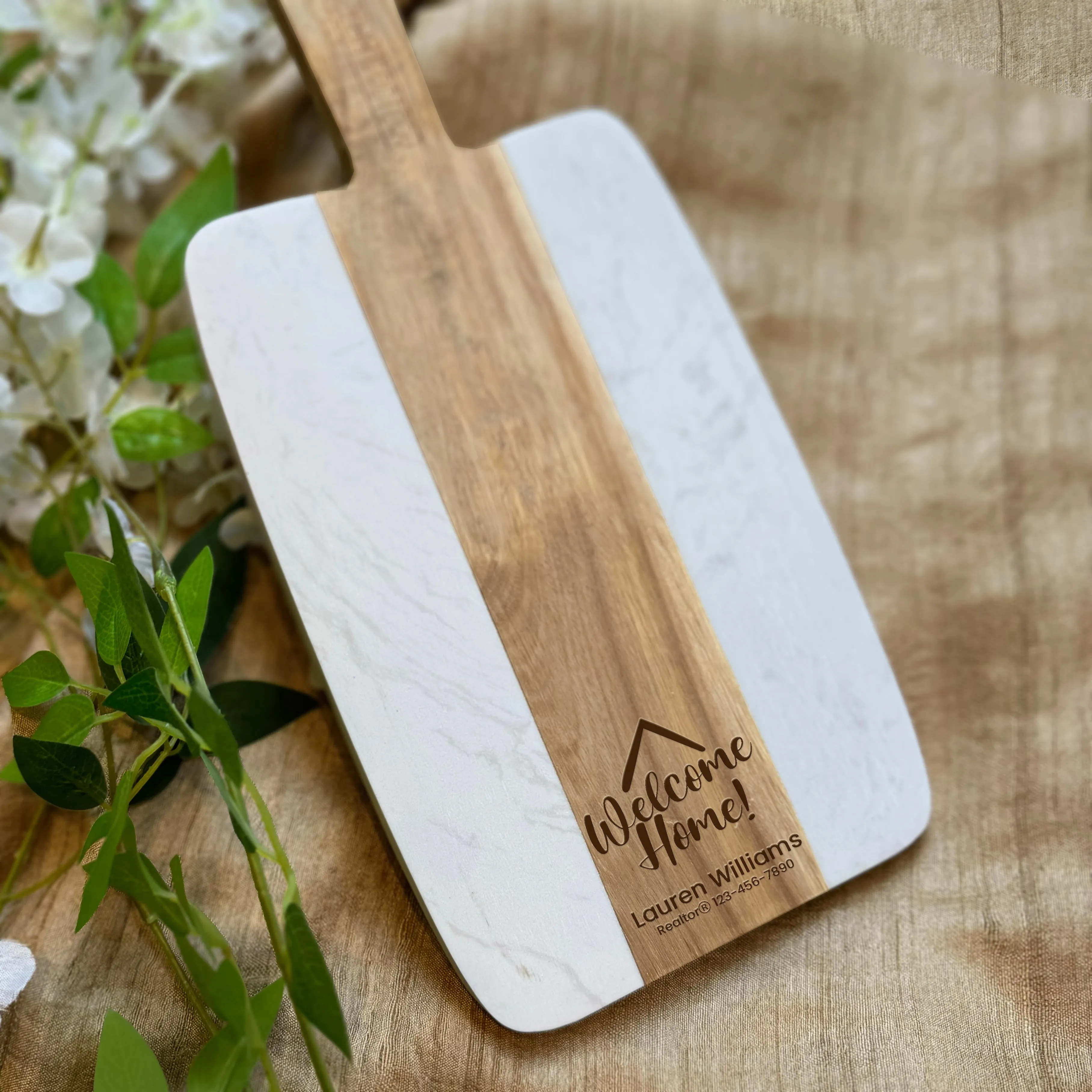 Personalized Cutting Board Realtor Closing Gift for Clients