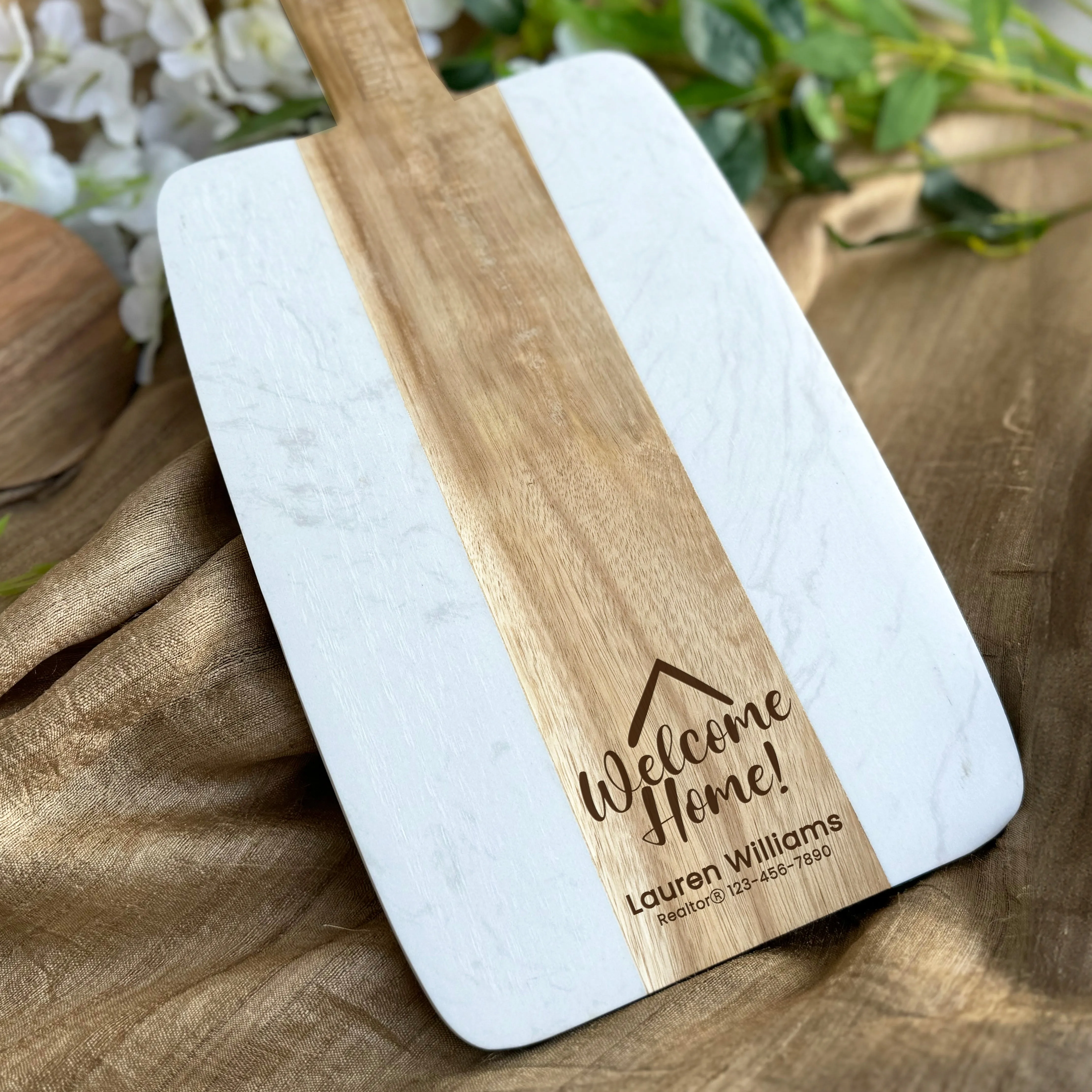 Personalized Cutting Board Realtor Closing Gift for Clients