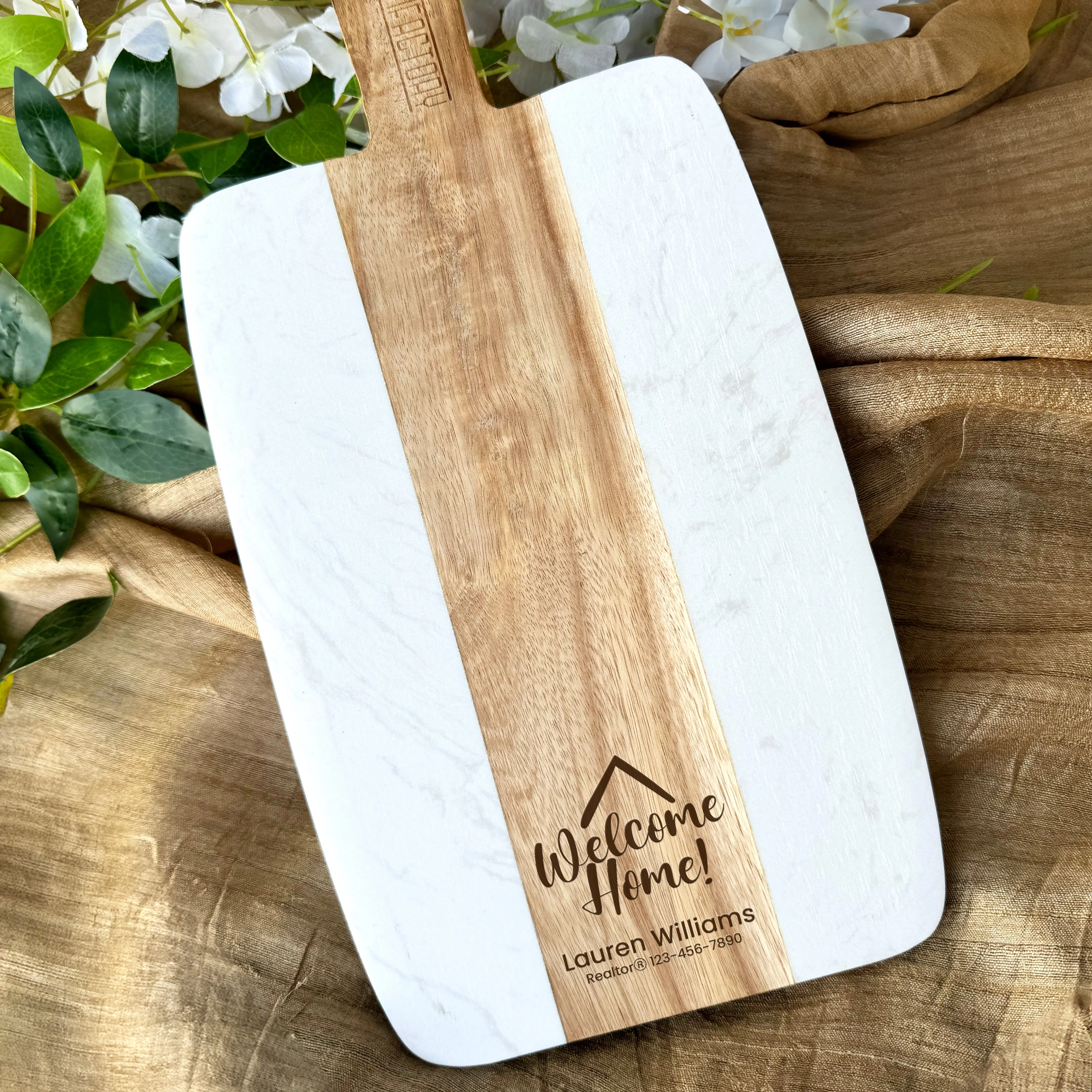 Personalized Cutting Board Realtor Closing Gift for Clients