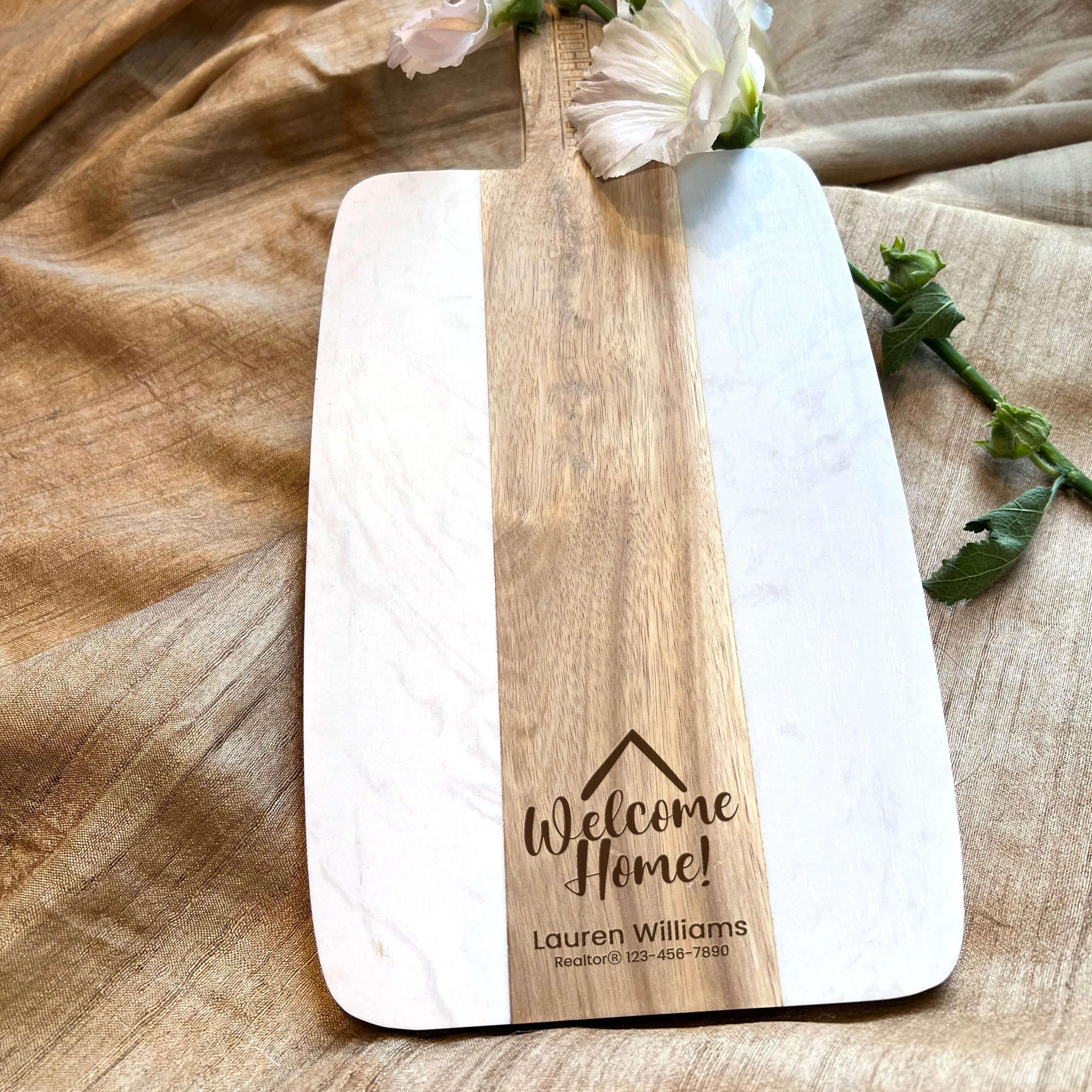 Personalized Cutting Board Realtor Closing Gift for Clients