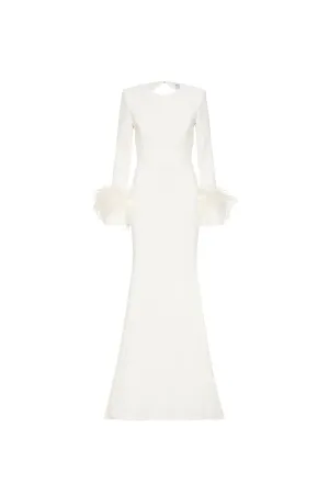 Plume Long Sleeve Gown