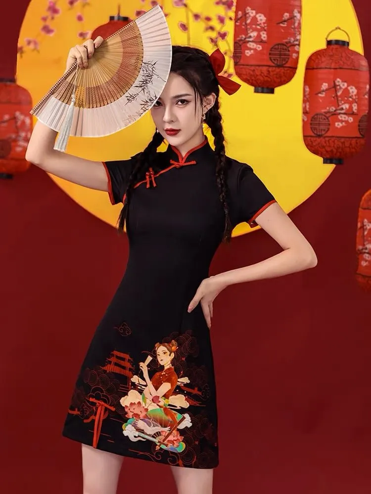 Qipao Cheongsam Dress-Girl