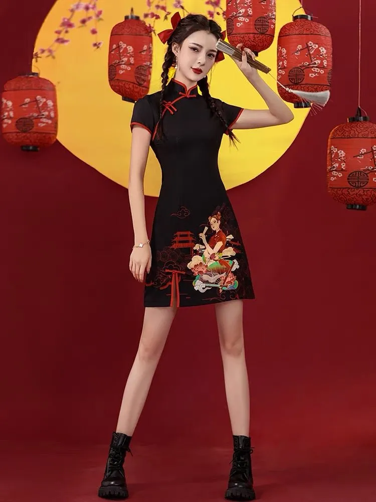 Qipao Cheongsam Dress-Girl