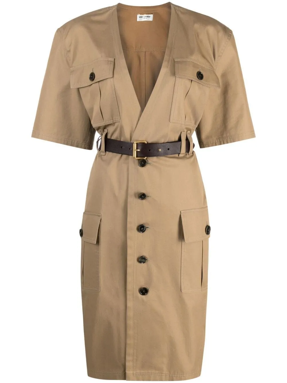 SAINT LAURENT Chic Sheath Dress with Belt