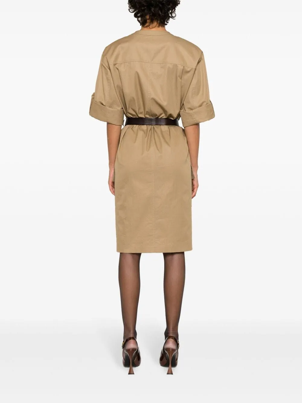SAINT LAURENT Chic Sheath Dress with Belt
