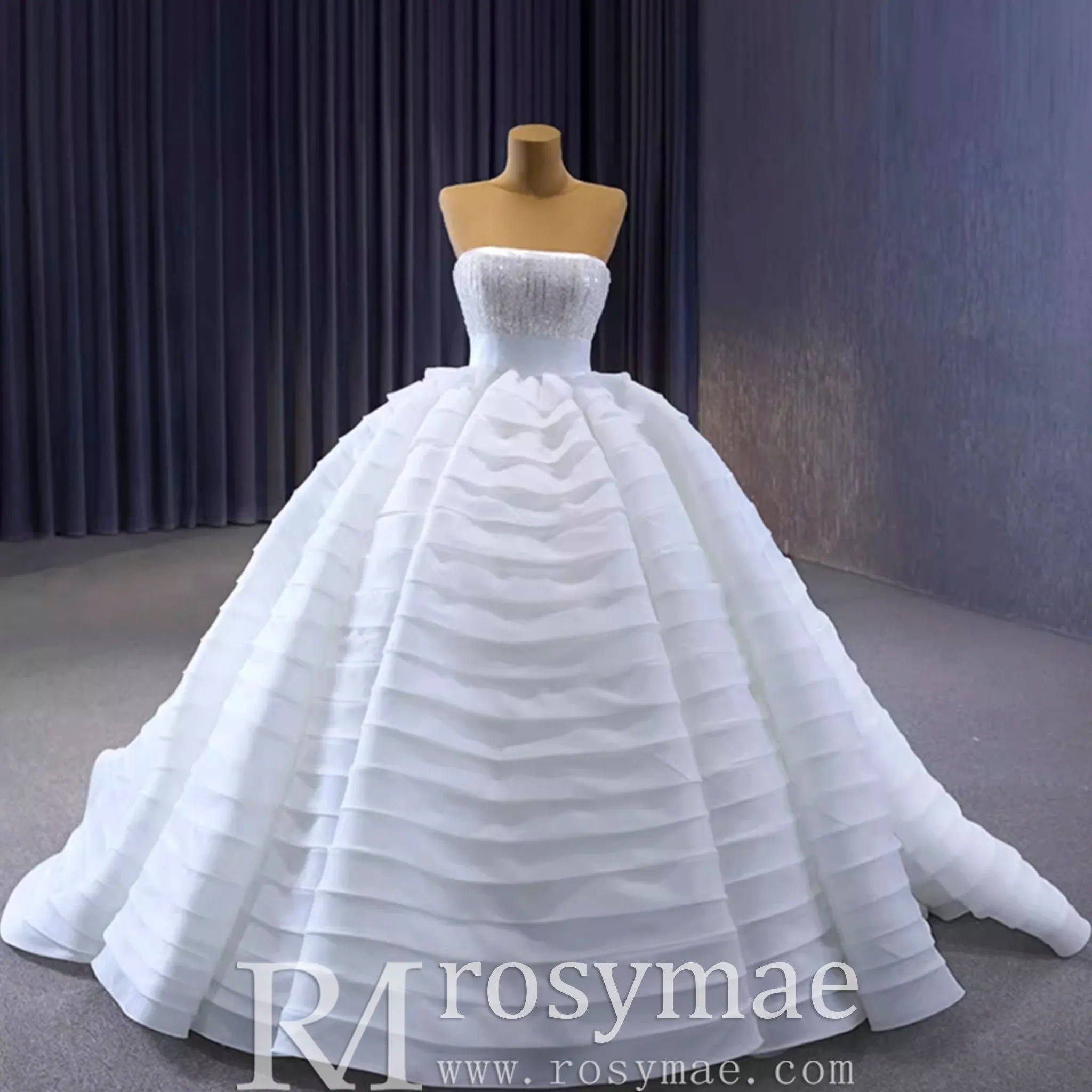 Sequin Bodice Special Quinceañera Dress Pageant Party Event Gala Gown