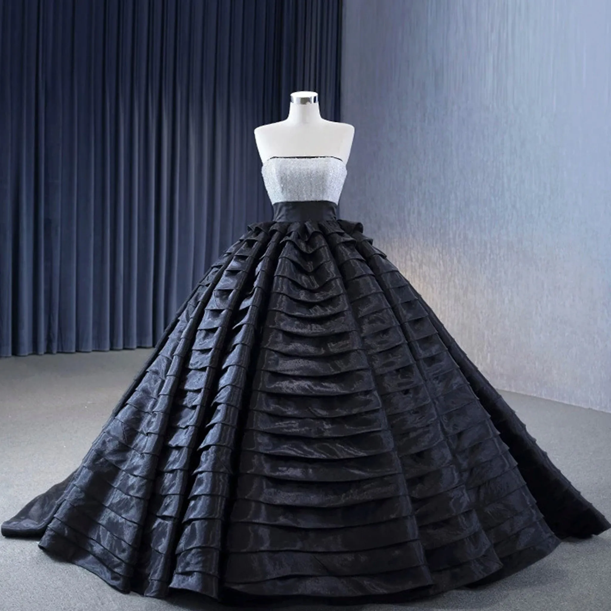 Sequin Bodice Special Quinceañera Dress Pageant Party Event Gala Gown