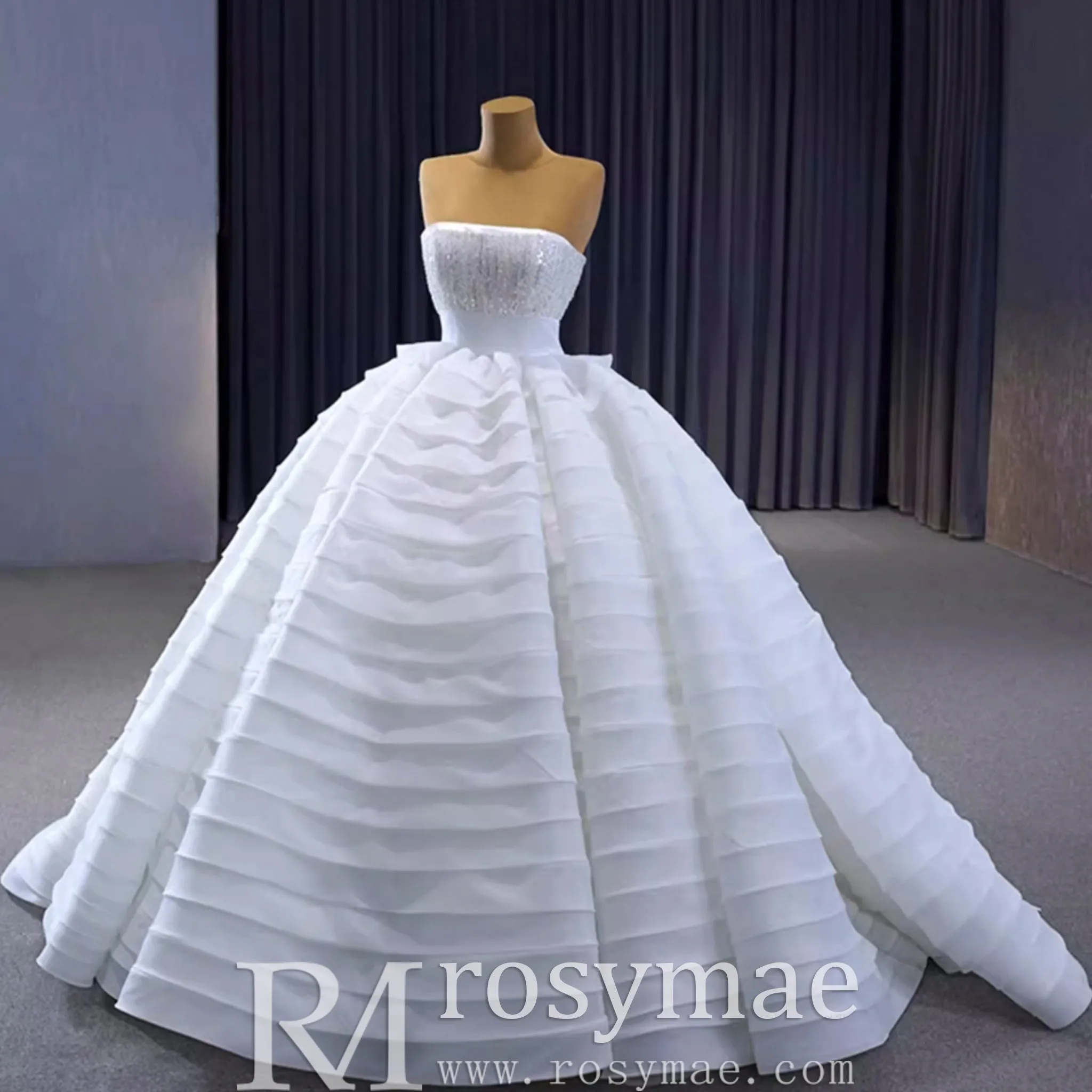 Sequin Bodice Special Quinceañera Dress Pageant Party Event Gala Gown
