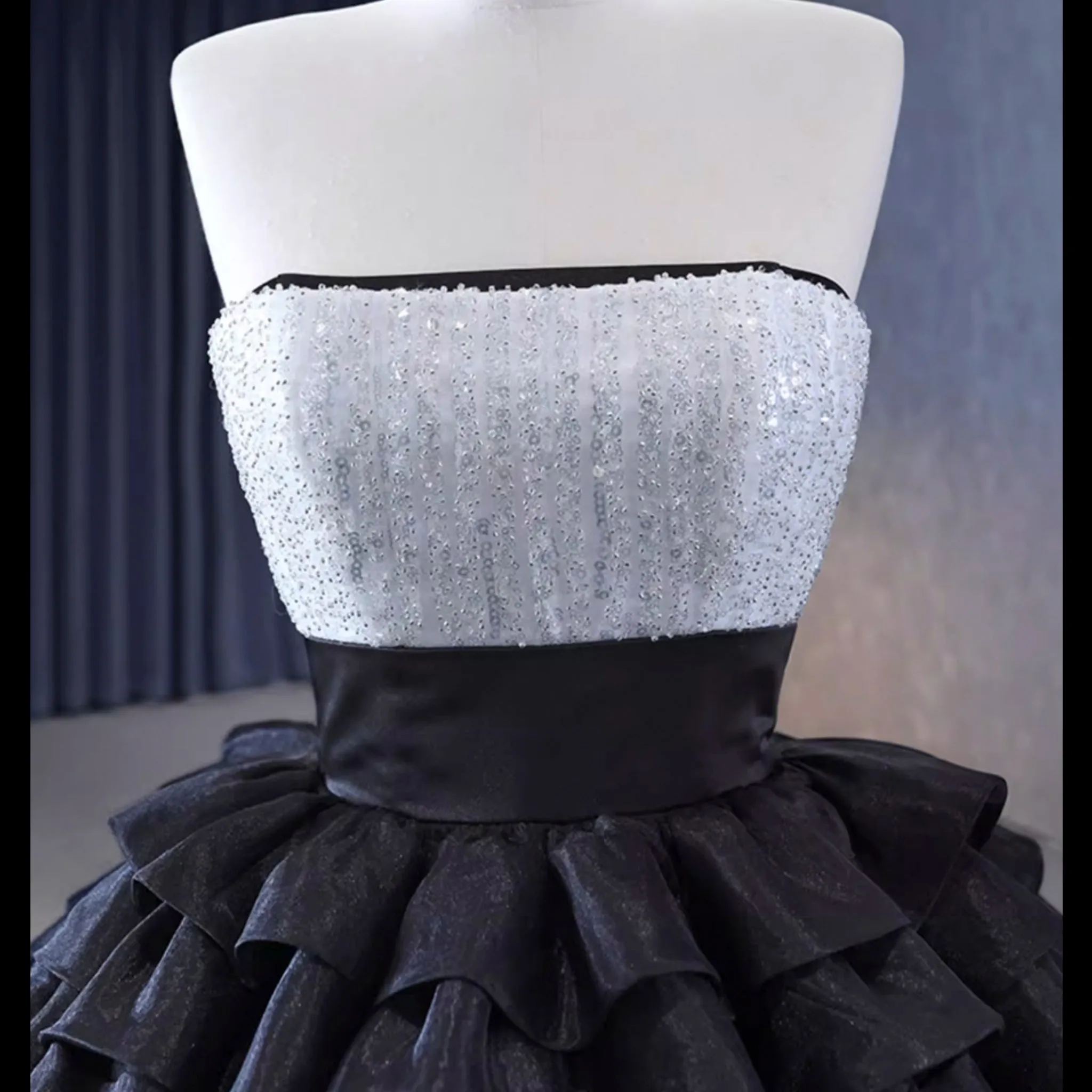 Sequin Bodice Special Quinceañera Dress Pageant Party Event Gala Gown