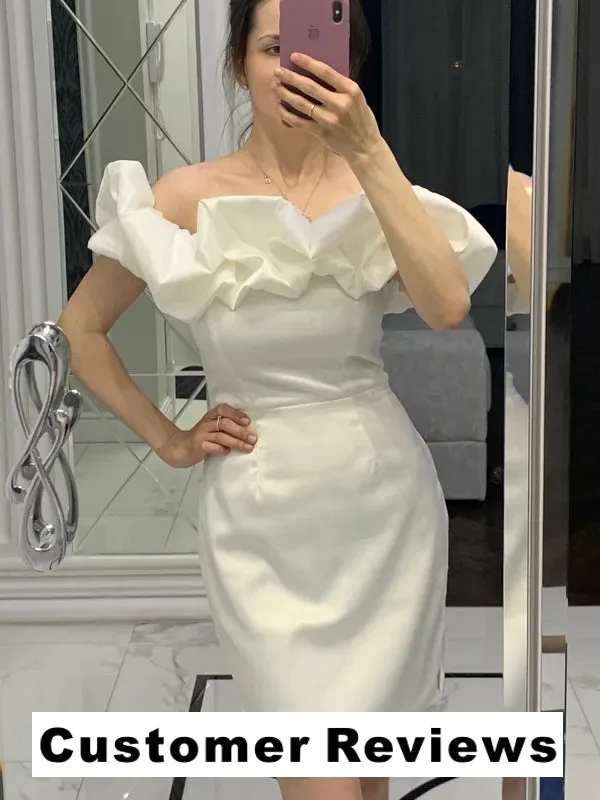 Sexy Backless Strapless Mini Evening Dresses