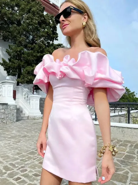Sexy Backless Strapless Mini Evening Dresses