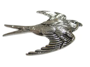 Silver Toned Sparrow Bird Pendant Magnet