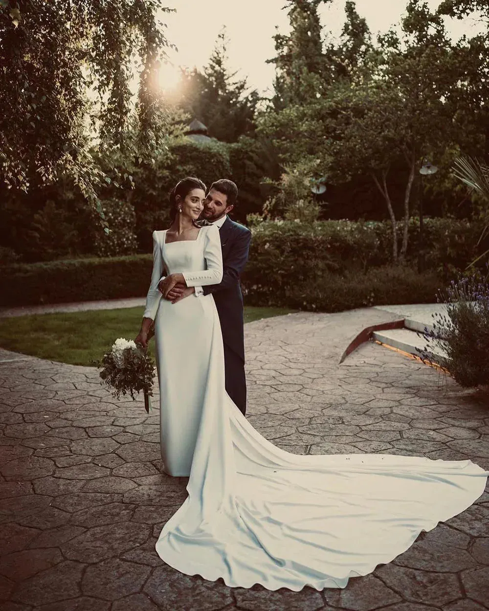 Simple Mermaid Wedding Dresses Halter Boho Wedding Bride Gown Sexy Backless Soft Satin Bridal Dress Robe De Mariee