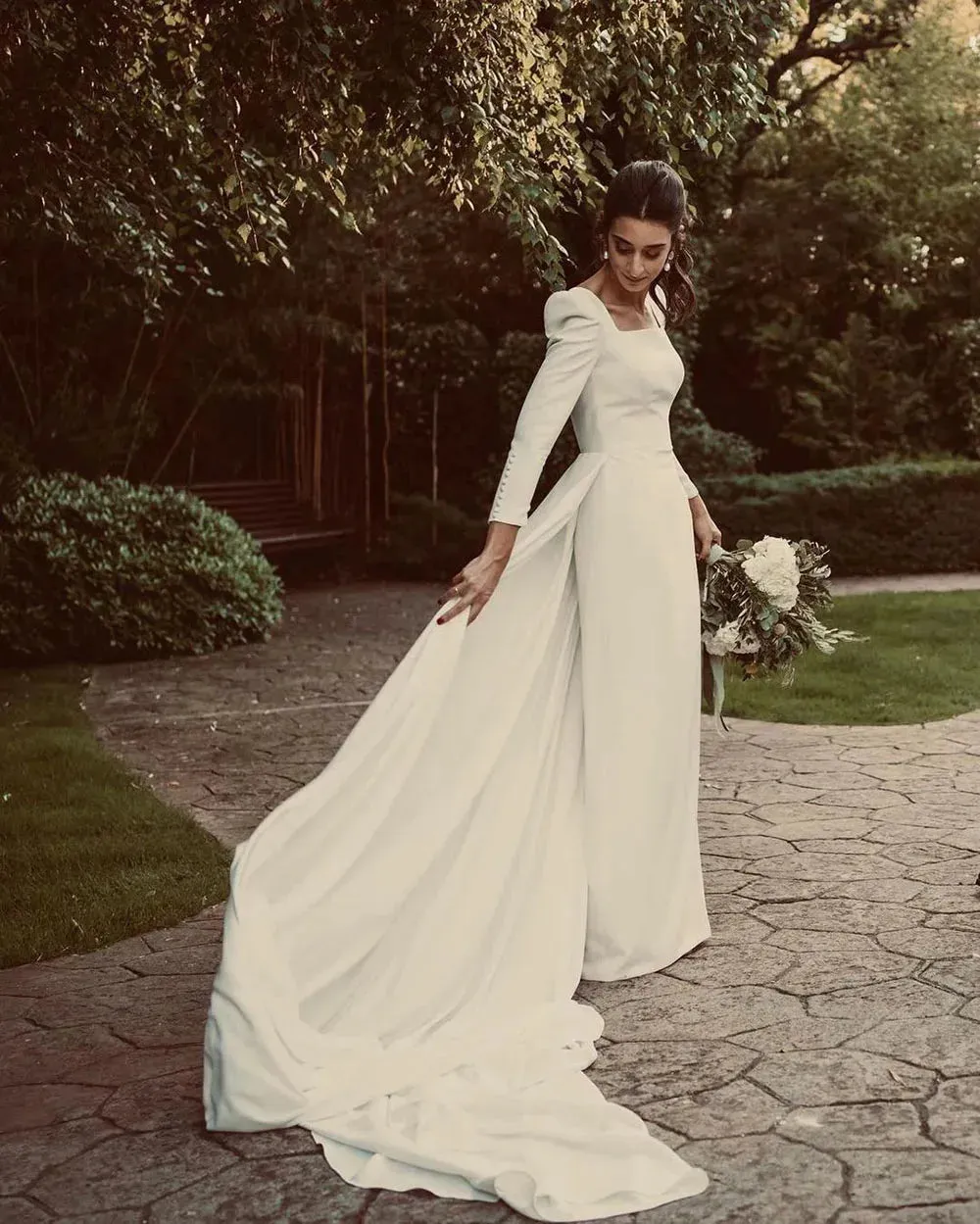 Simple Mermaid Wedding Dresses Halter Boho Wedding Bride Gown Sexy Backless Soft Satin Bridal Dress Robe De Mariee