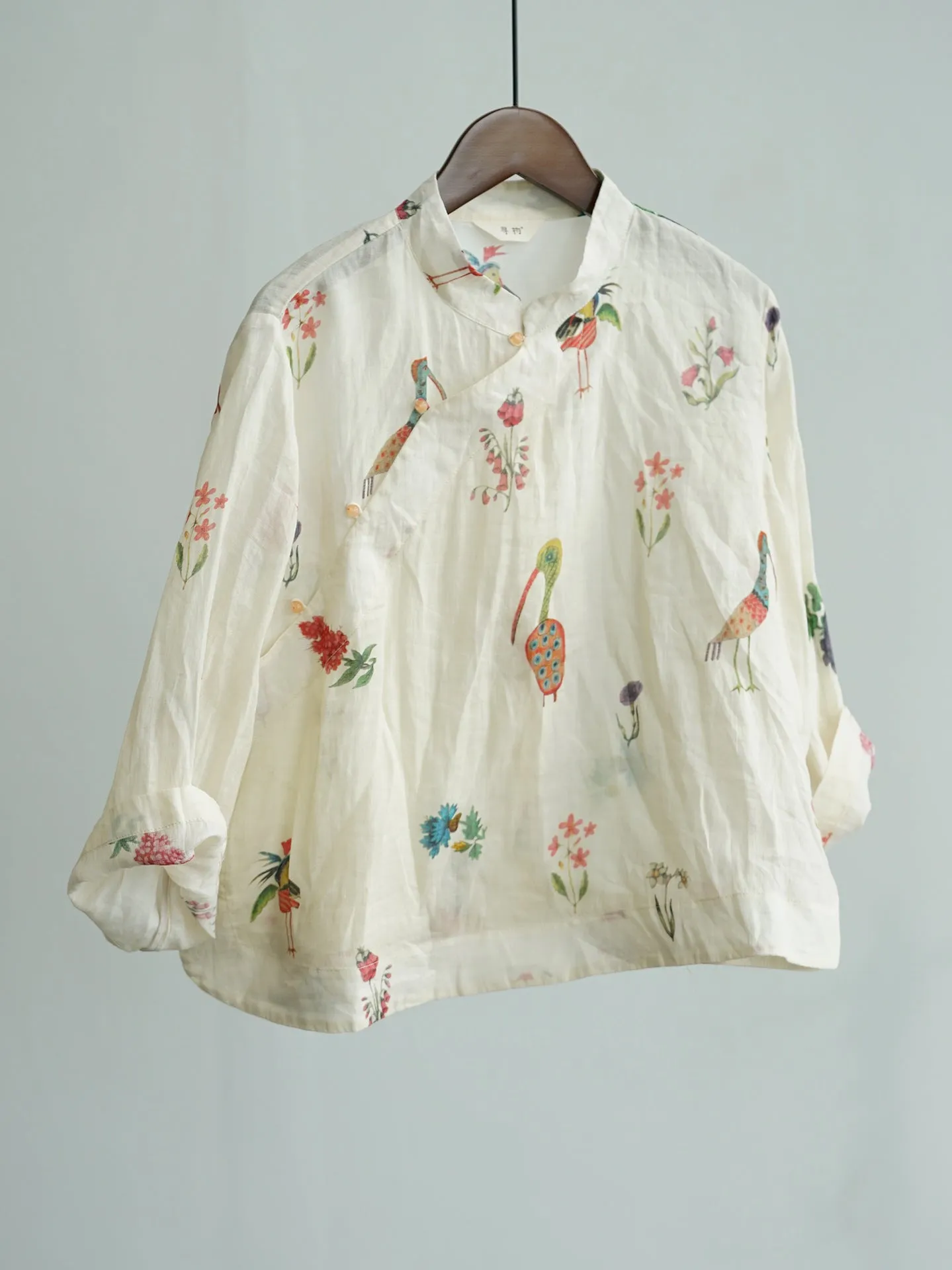 Spring Floral Cheongsam Qipao Top