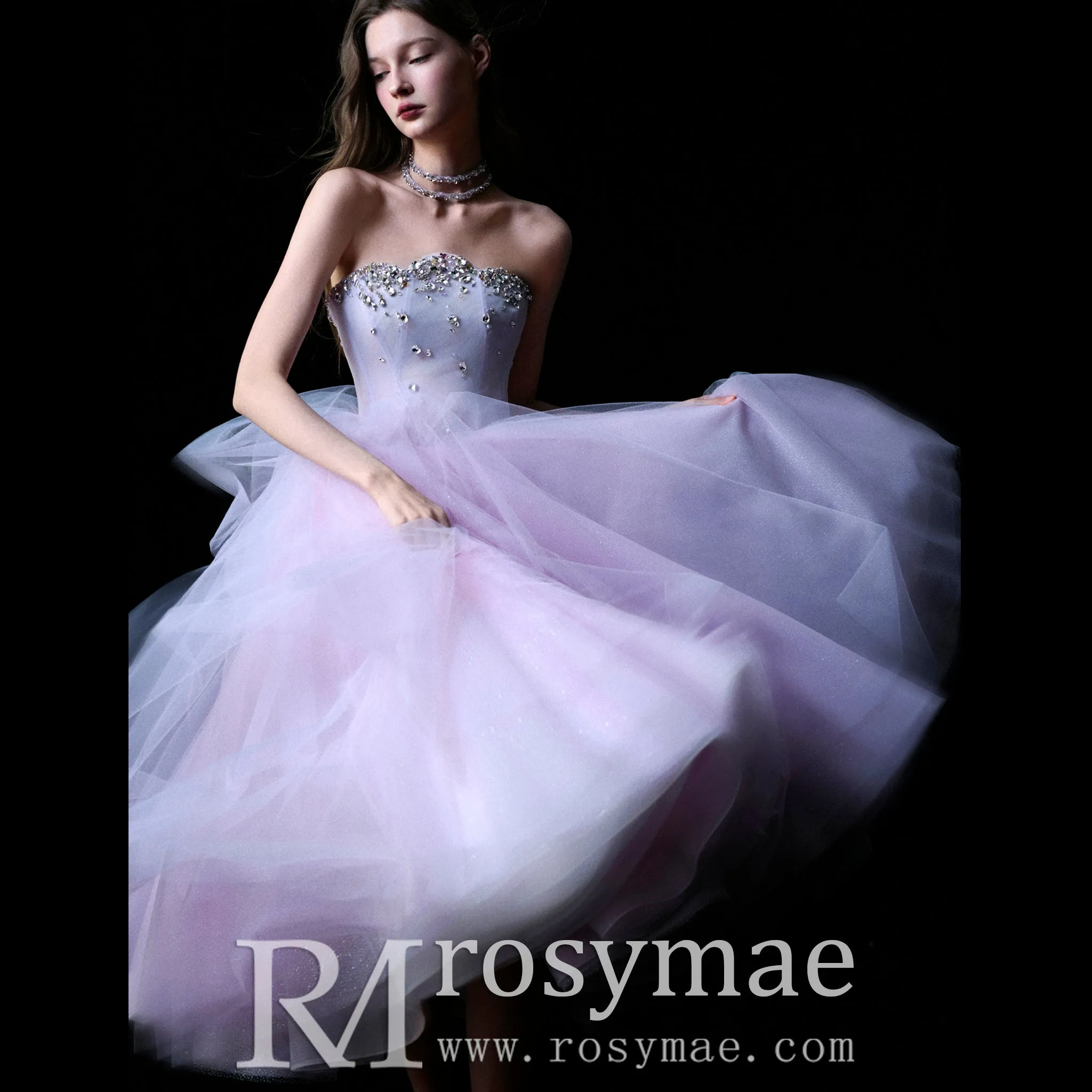 Strapless Pink Women's Cocktail & Party Dresses with Low Back