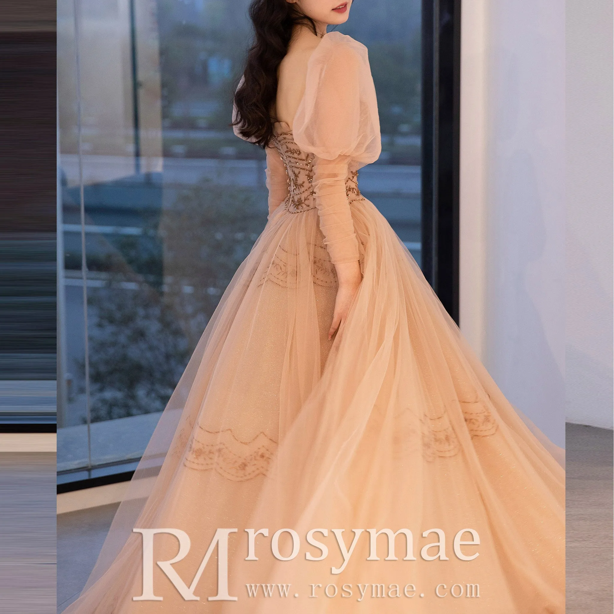 Sweetheart Neck Strapless Pumpkin Formal Dress Prom Party Gown