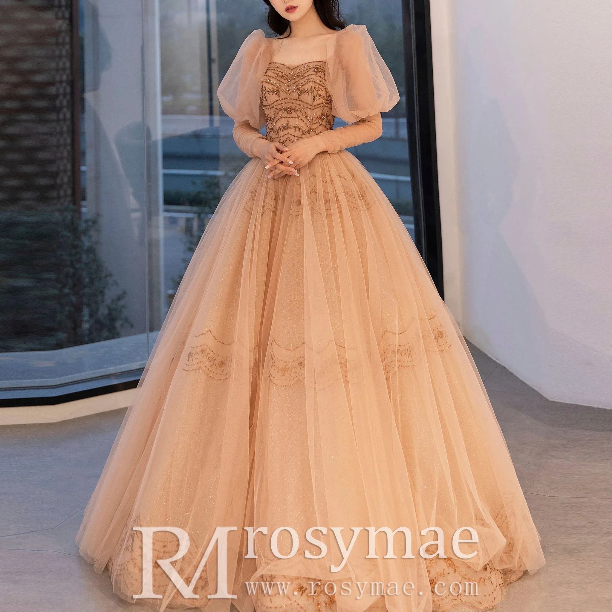 Sweetheart Neck Strapless Pumpkin Formal Dress Prom Party Gown
