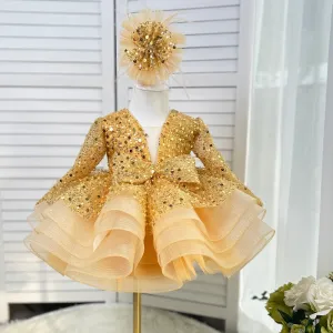 Teen beauty pageant dresses, long sleeve sequin baby dresses, elegant wedding evening dresses