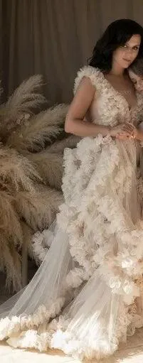 Tiered Ruffle Mommy and Me Dresses for Photoshoots