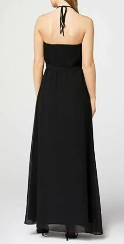 TRUTH & FABLE CHIFFON EVENING DRESS