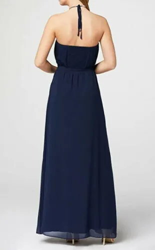 TRUTH & FABLE CHIFFON EVENING DRESS