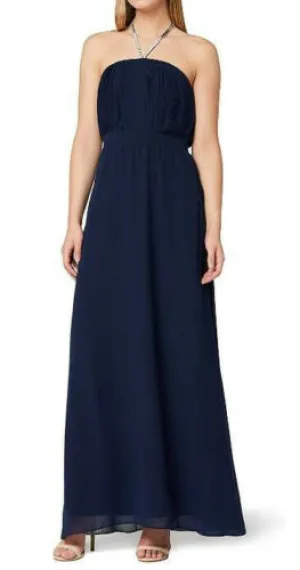 TRUTH & FABLE CHIFFON EVENING DRESS