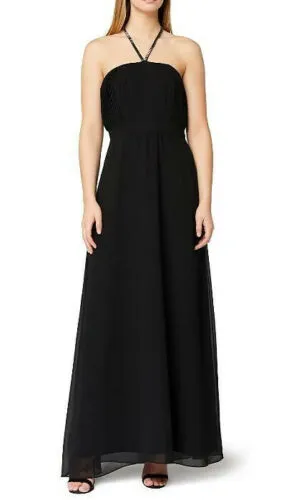 TRUTH & FABLE CHIFFON EVENING DRESS