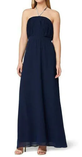 TRUTH & FABLE CHIFFON EVENING DRESS