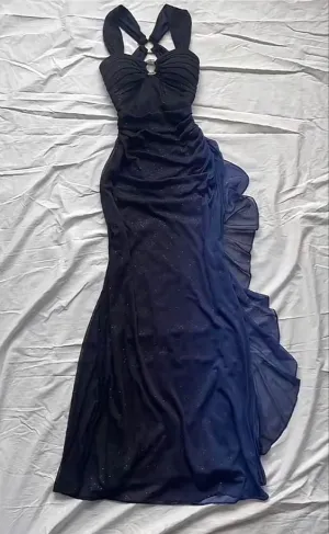 Vintage Straps Prom Dress Chiffon Long Evening Dress MD7414