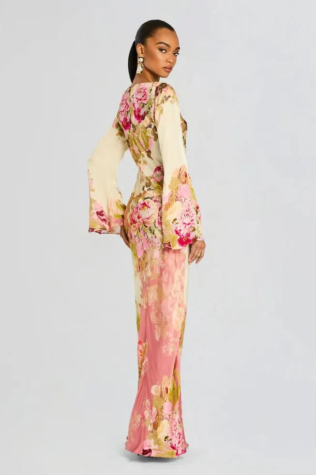 Viola Bloom Long Sleeve Gown