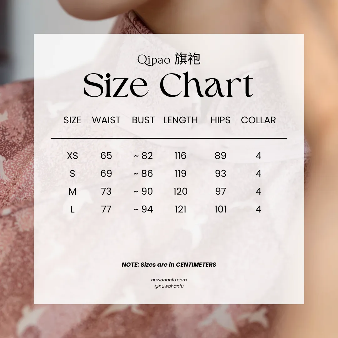 Xiang Rikui 向日葵 Sunflowers & Pink Doves Modernized Pure Cotton Daily Qipao